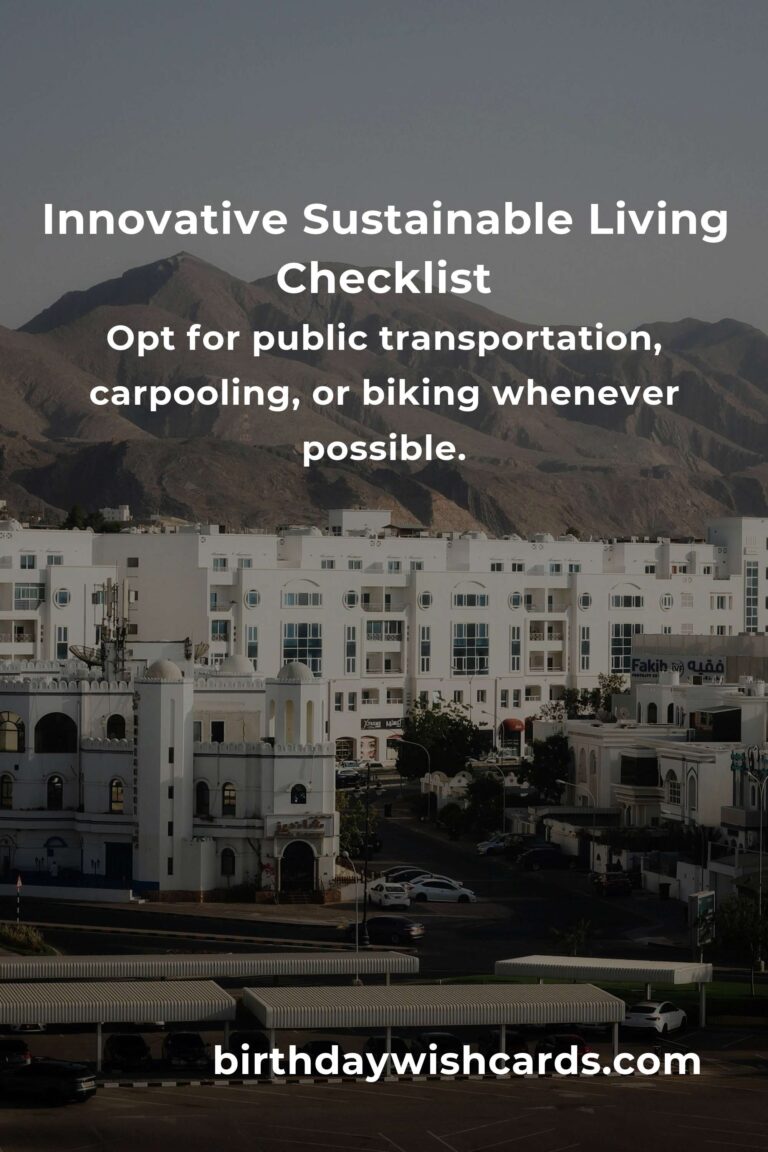 Your Complete Checklist for Innovative Sustainable Living