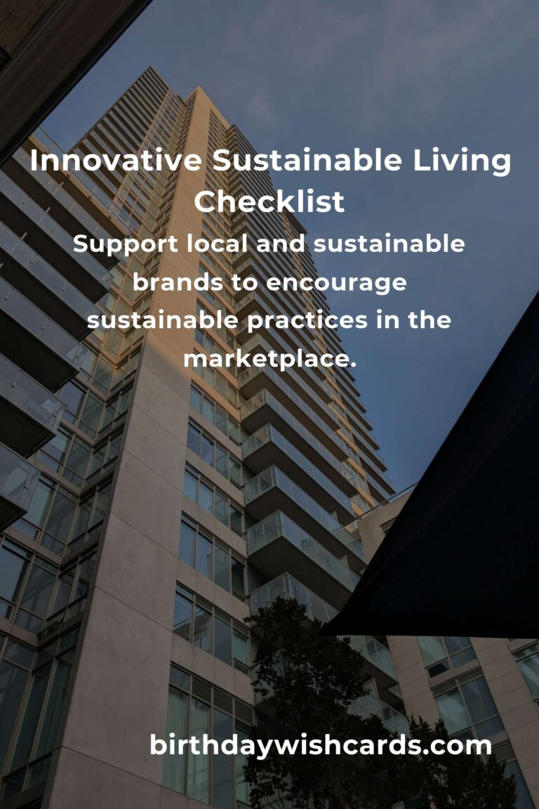 Your Complete Checklist for Innovative Sustainable Living