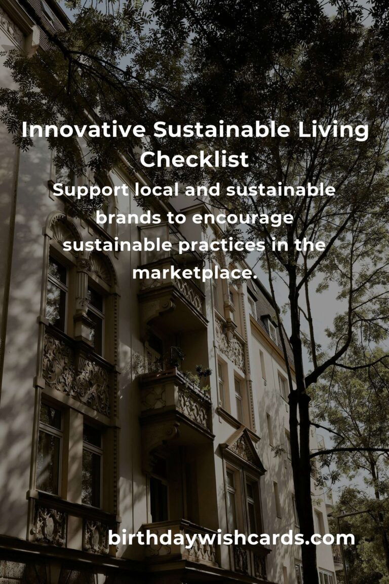 Your Complete Checklist for Innovative Sustainable Living