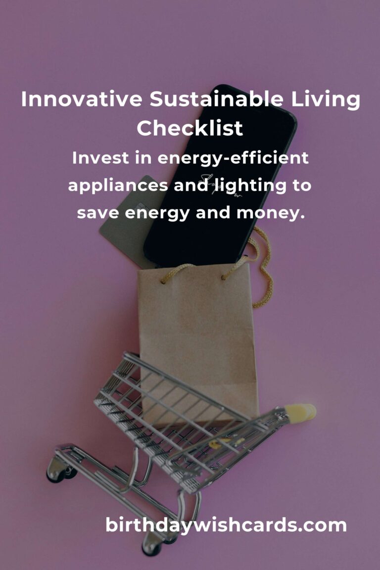 Your Complete Checklist for Innovative Sustainable Living