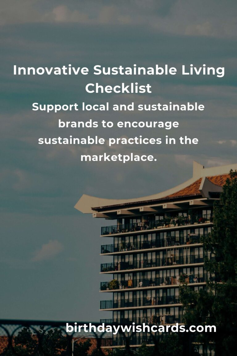 Your Complete Checklist for Innovative Sustainable Living