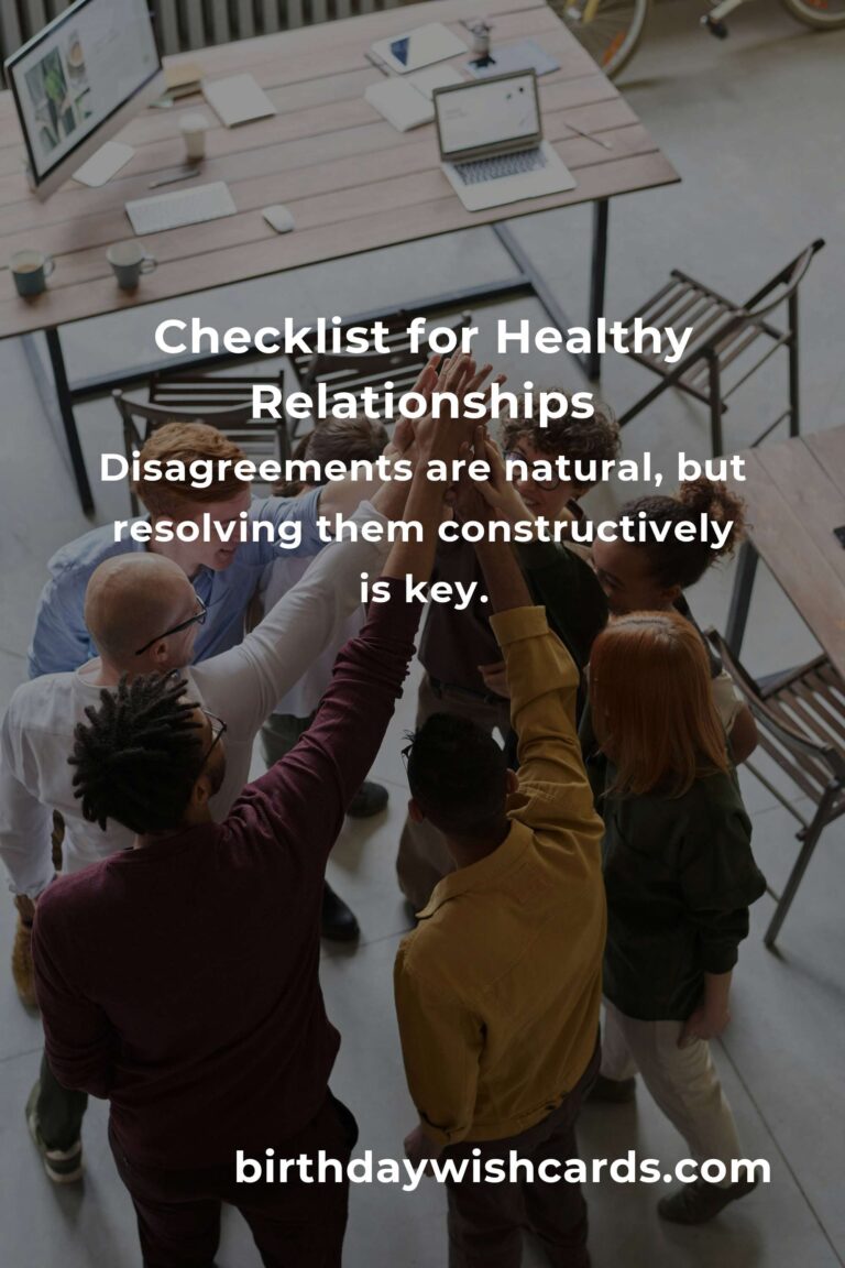 Your Complete Checklist for Practical Healthy Relationships