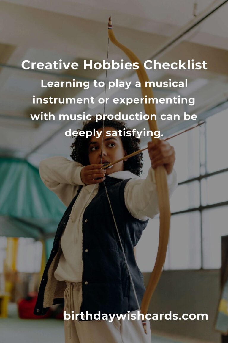 Your Complete Checklist for Simple Creative Hobbies