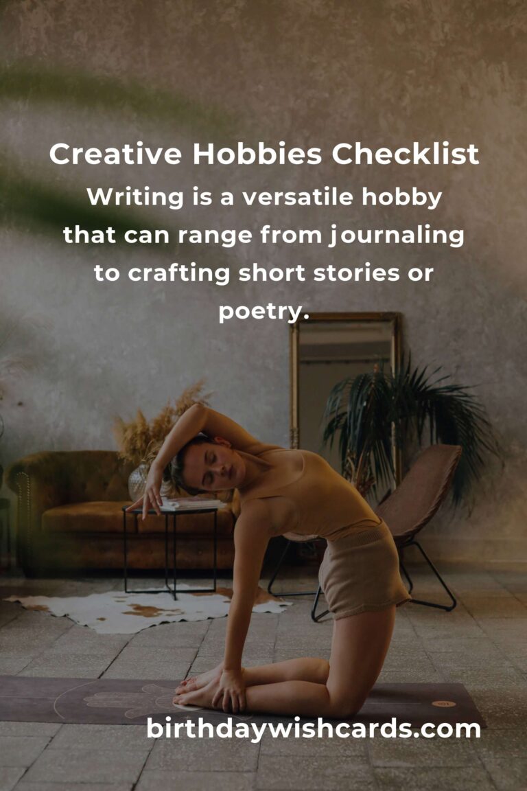 Your Complete Checklist for Simple Creative Hobbies