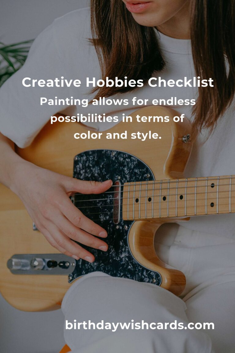 Your Complete Checklist for Simple Creative Hobbies