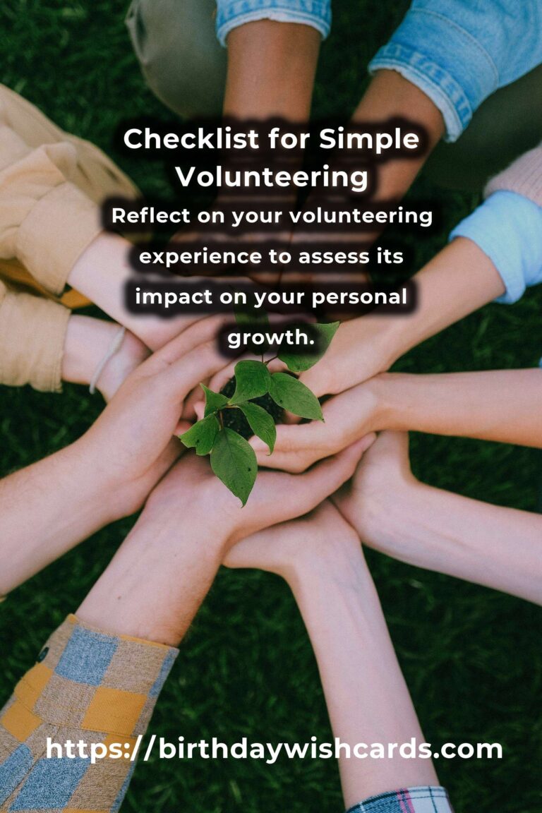 Your Complete Checklist for Simple Volunteering Opportunities