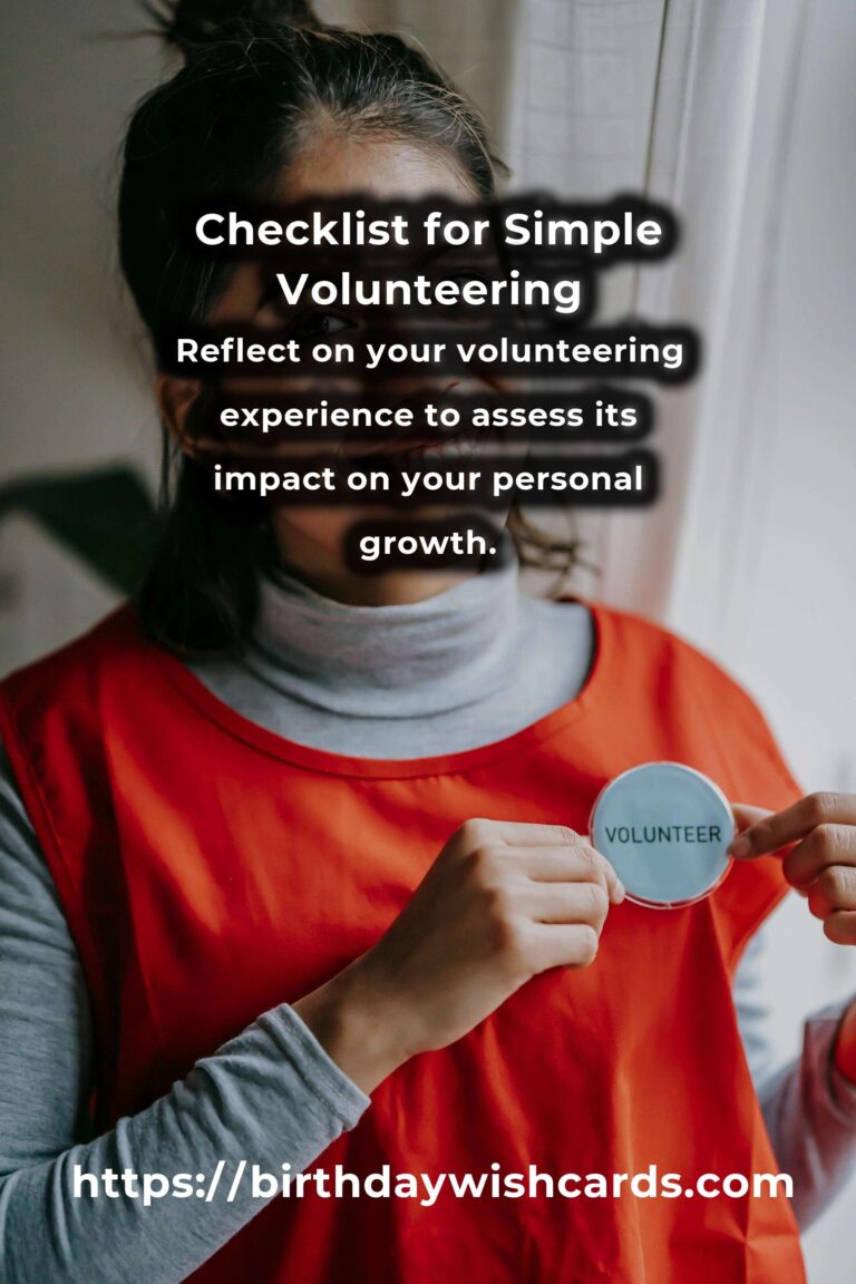 Your Complete Checklist for Simple Volunteering Opportunities