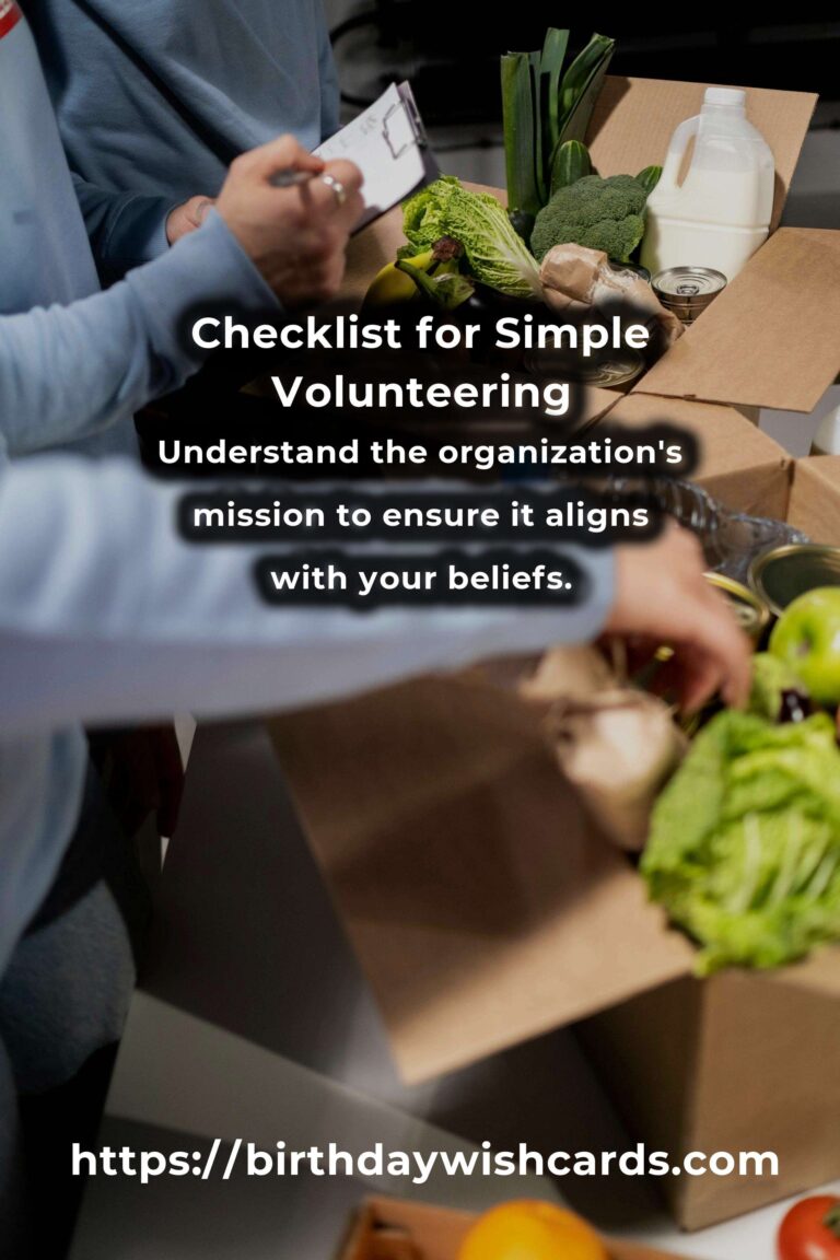 Your Complete Checklist for Simple Volunteering Opportunities
