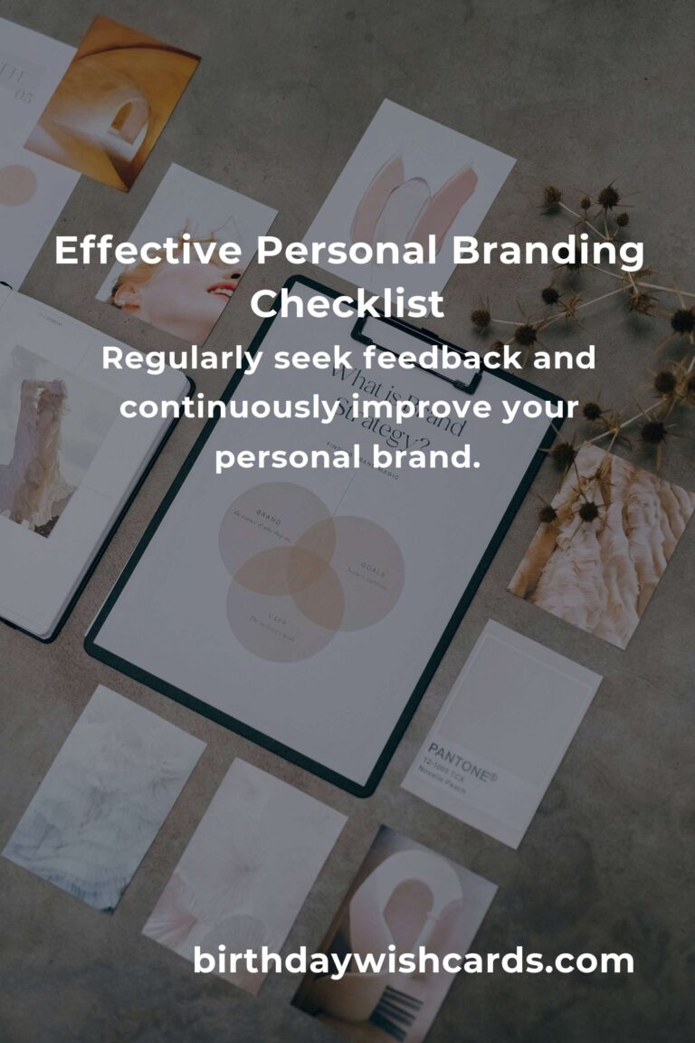 Your Ultimate Checklist for Effective Personal Branding