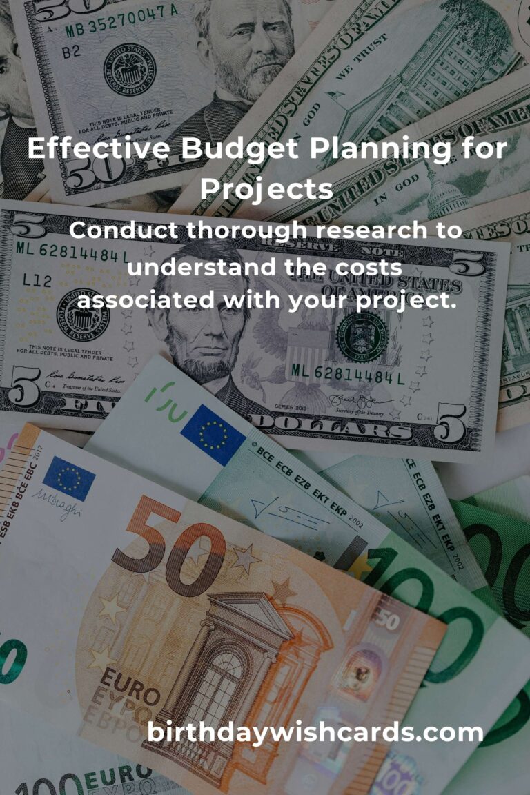 10 Essential Tips for Budgeting Projects Effectively