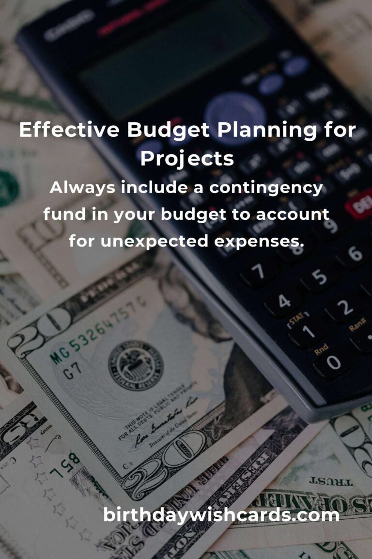 10 Essential Tips for Budgeting Projects Effectively