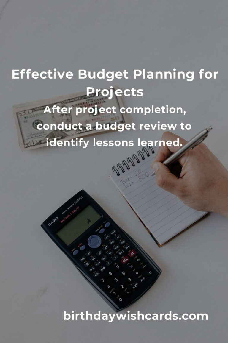 10 Essential Tips for Budgeting Projects Effectively