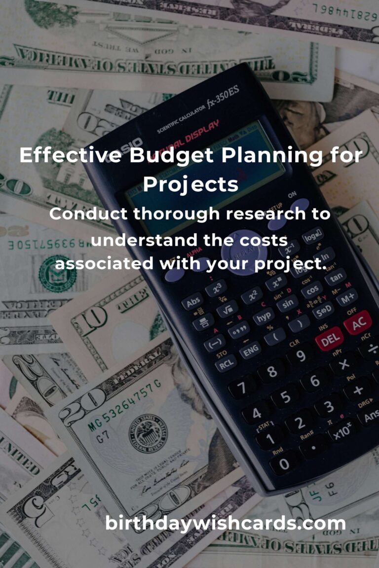 10 Essential Tips for Budgeting Projects Effectively