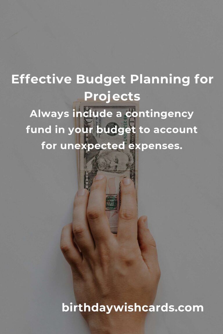 10 Essential Tips for Budgeting Projects Effectively