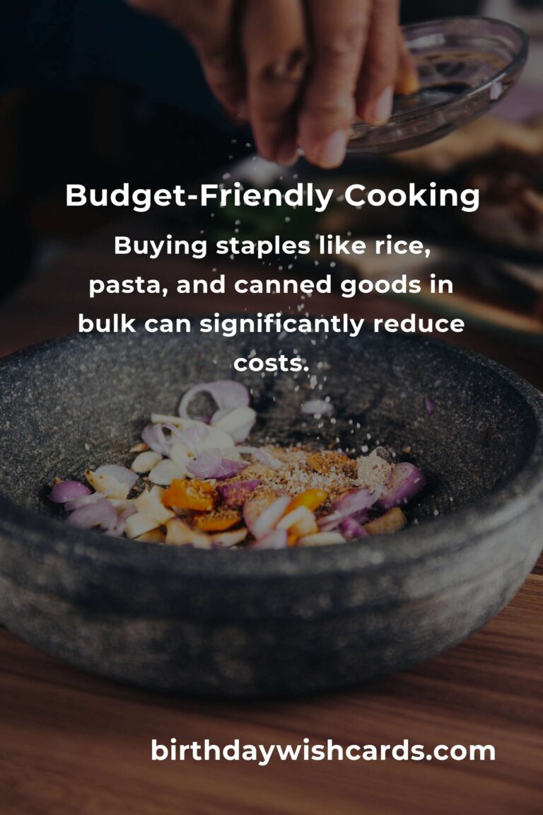 10 Tips for Budget-Friendly Cooking Basics