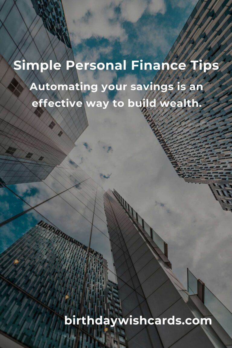 10 Tips for Simple Personal Finance Management