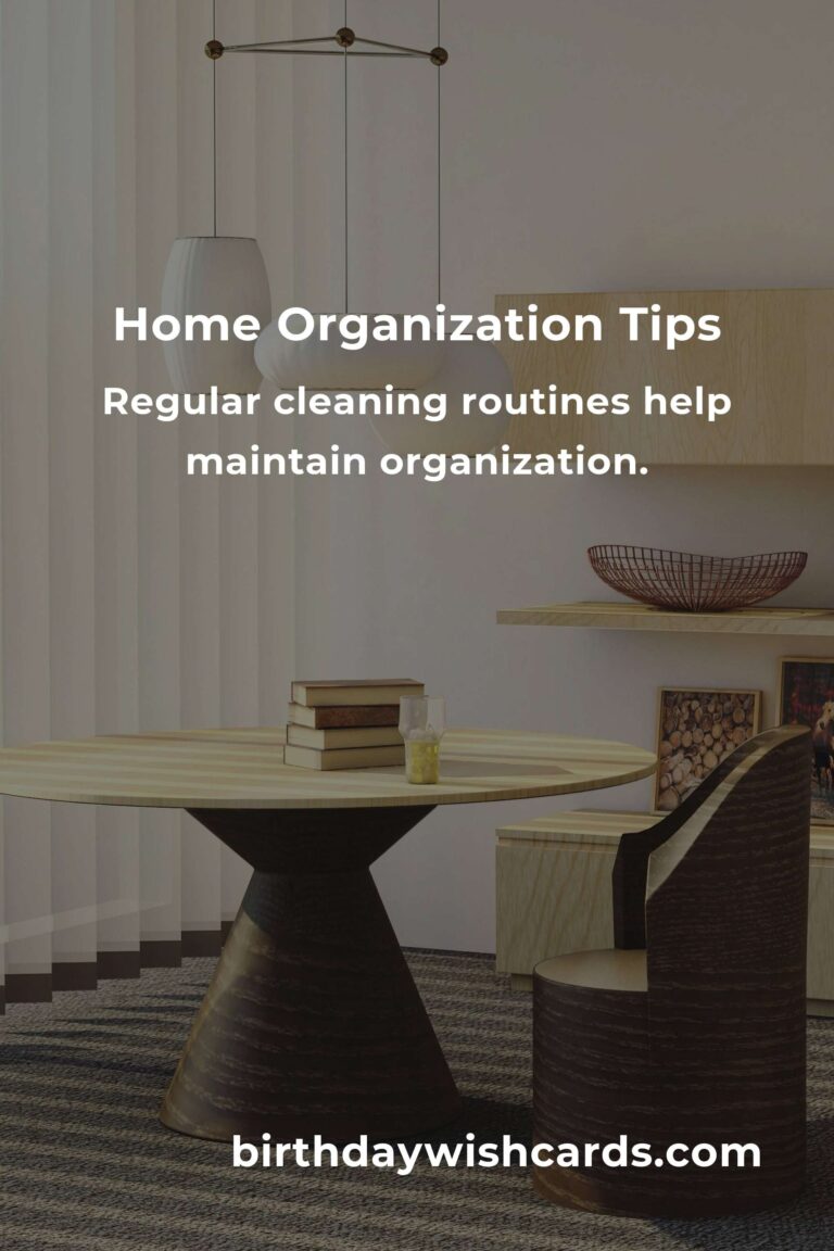 11 Tips for Effective Home Organization