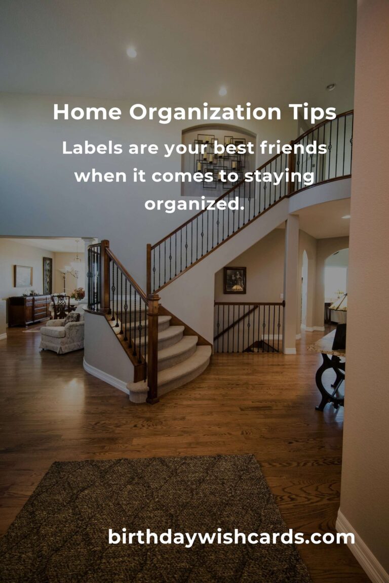 11 Tips for Effective Home Organization