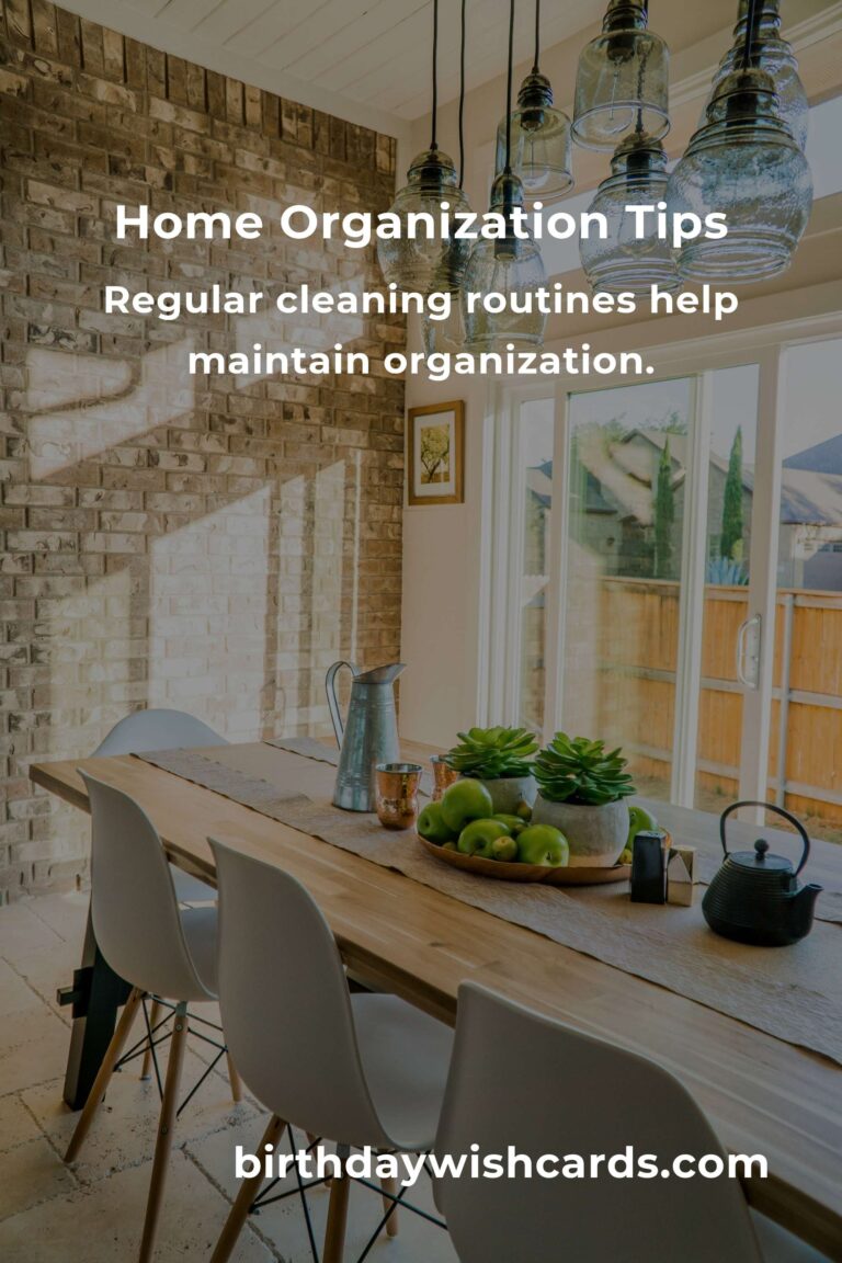 11 Tips for Effective Home Organization