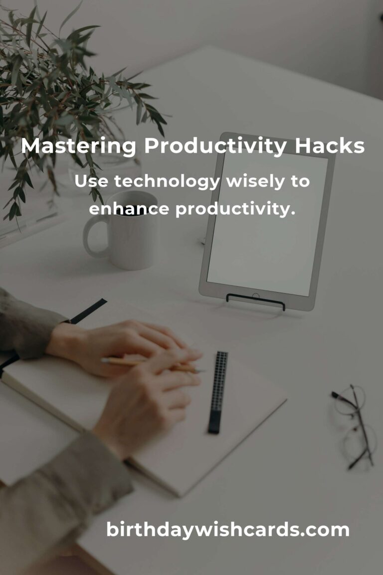 12 Essential Tips for Mastering Productivity Hacks
