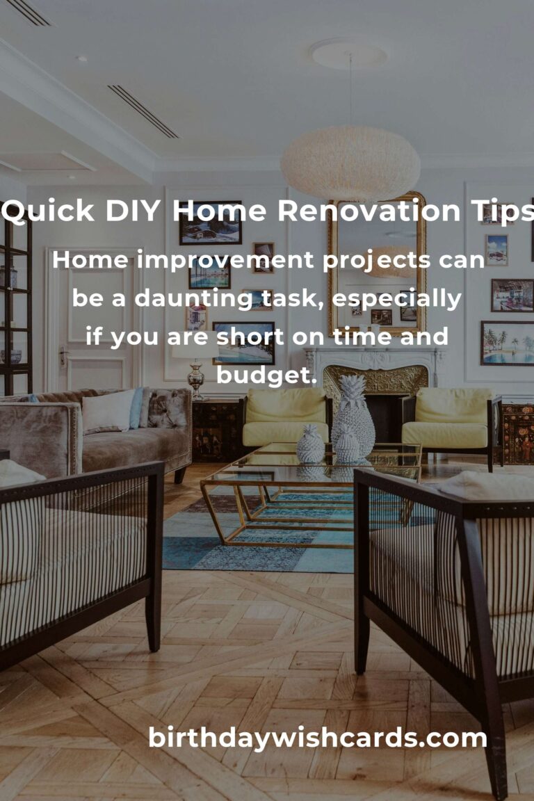 12 Essential Tips for Quick DIY Home Improvement