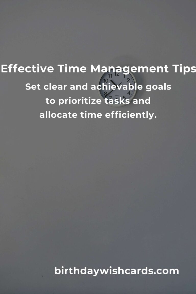 5 Effective Tips for Mastering Time Management