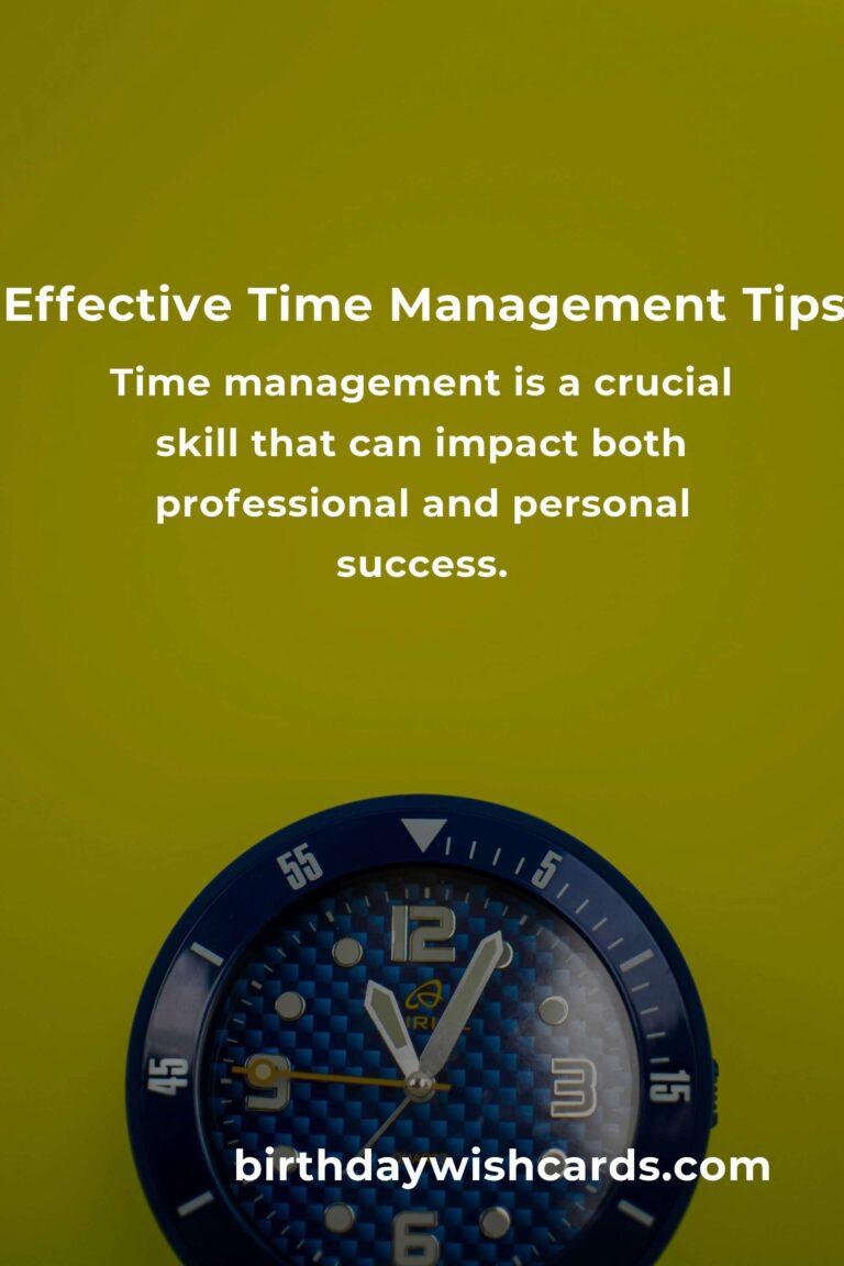 5 Effective Tips for Mastering Time Management