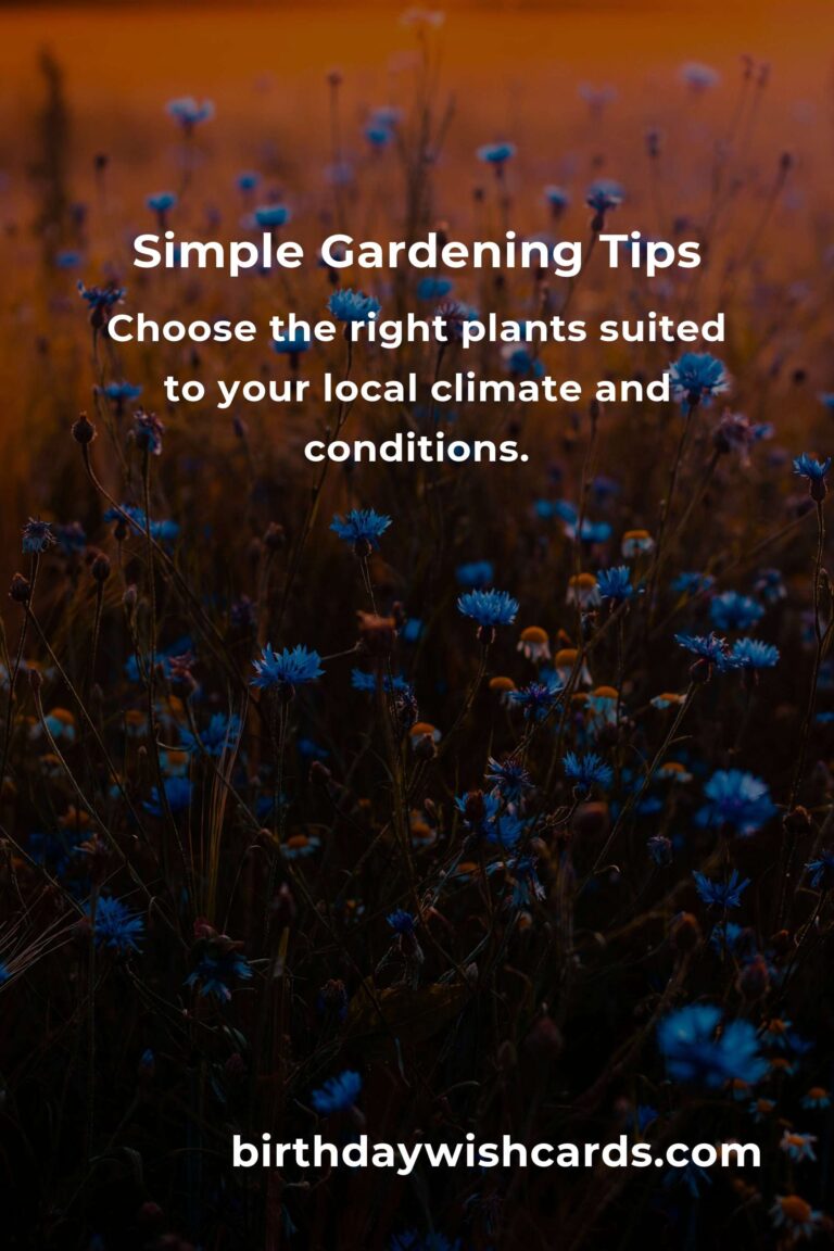 5 Essential Tips for Simple Gardening
