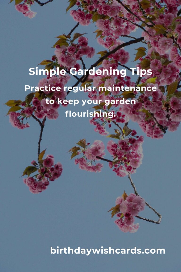 5 Essential Tips for Simple Gardening