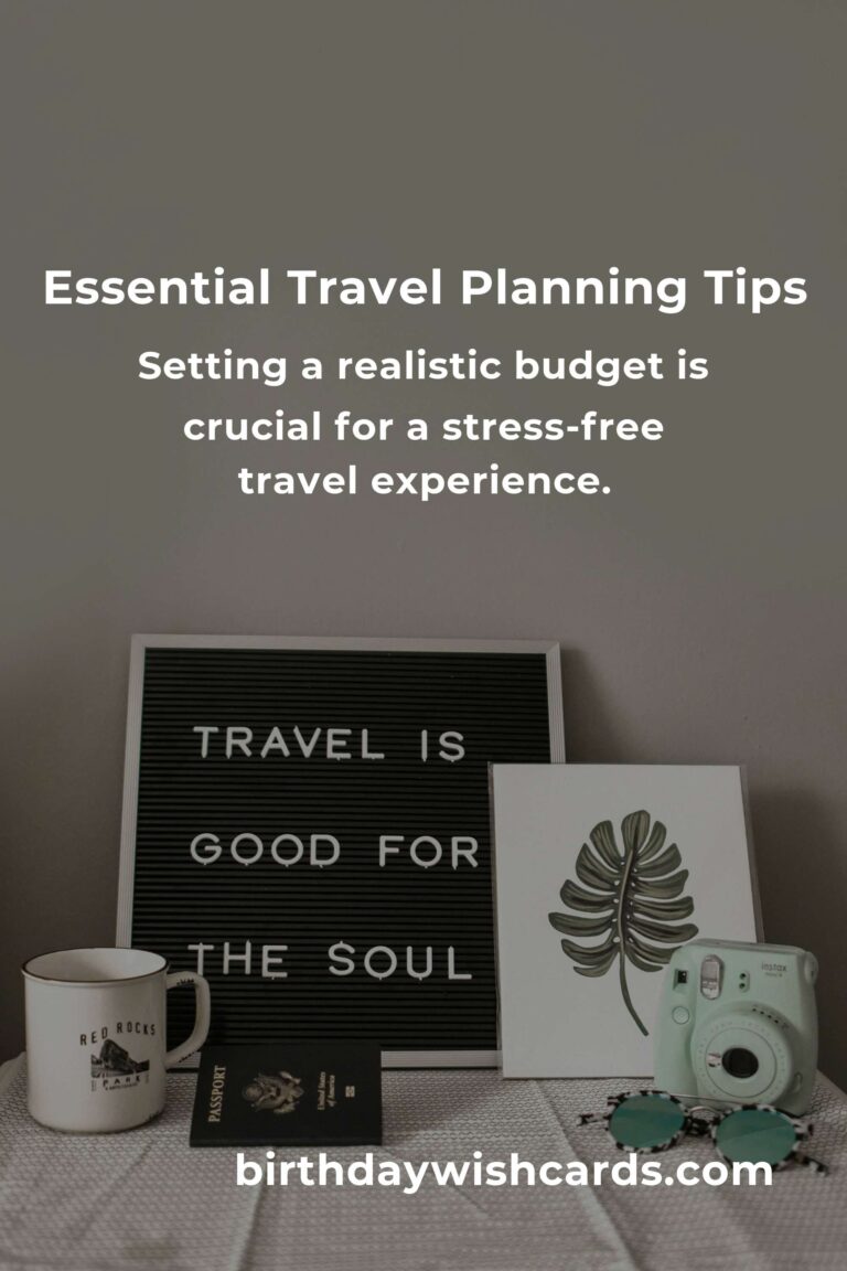 5 Essential Tips for Travel Planning