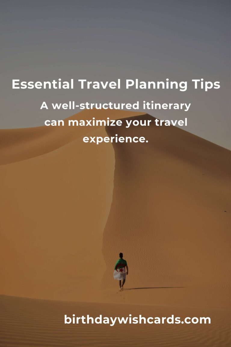 5 Essential Tips for Travel Planning