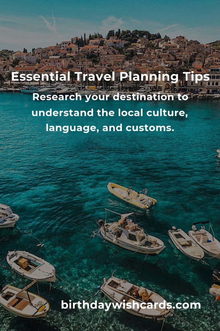 5 Essential Tips for Travel Planning