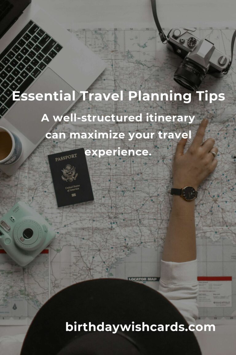 5 Essential Tips for Travel Planning