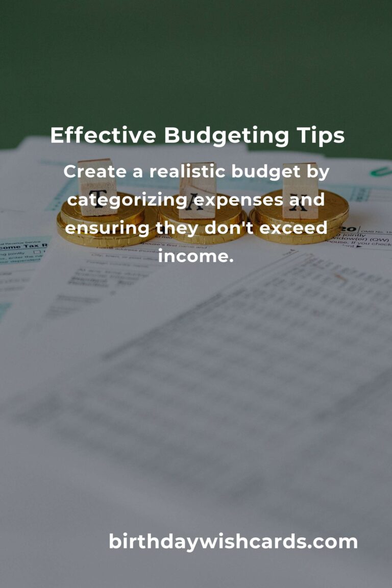 5 Proven Tips for Effective Budgeting