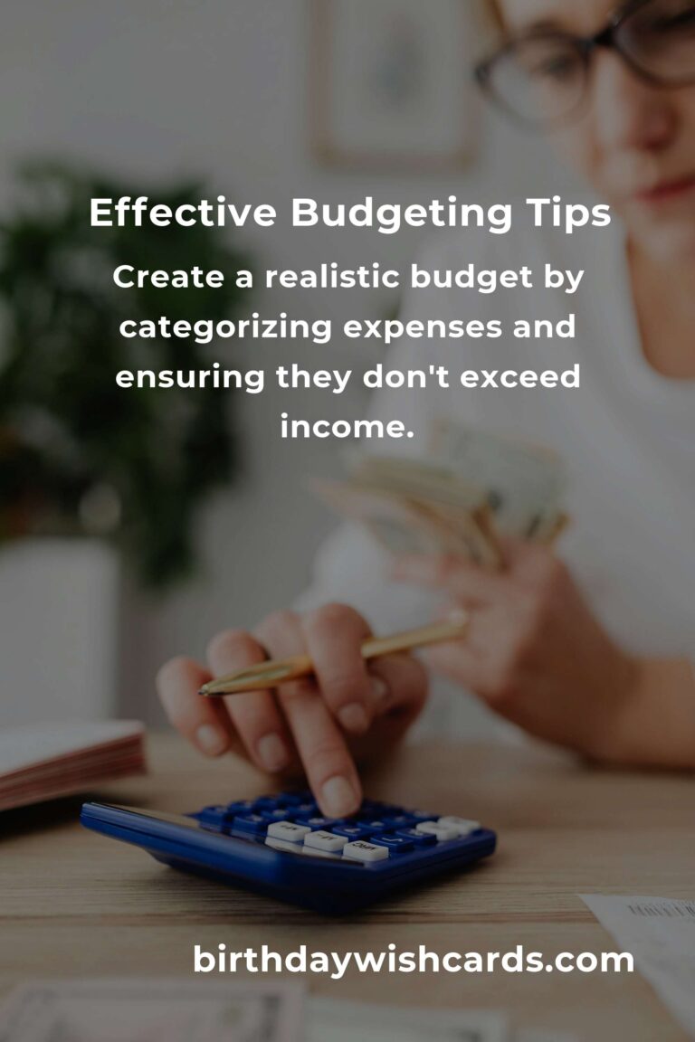 5 Proven Tips for Effective Budgeting