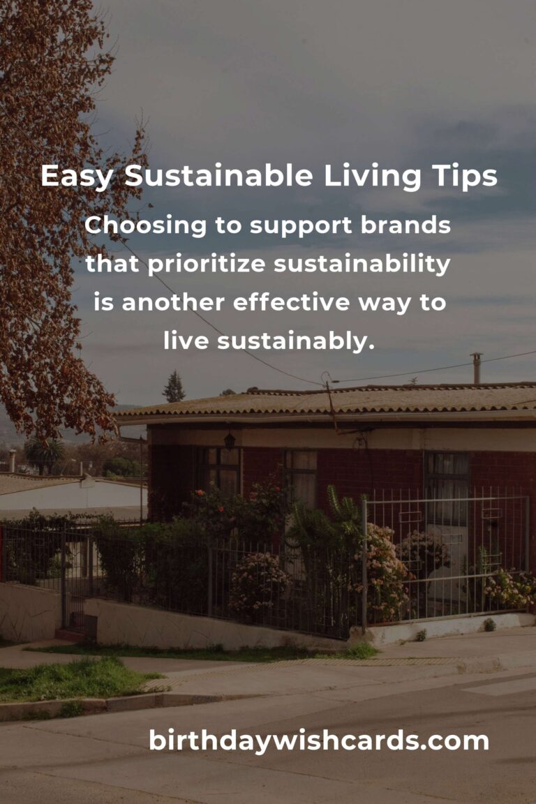 5 Tips for Easy Sustainable Living: How to Embrace a Greener Lifestyle