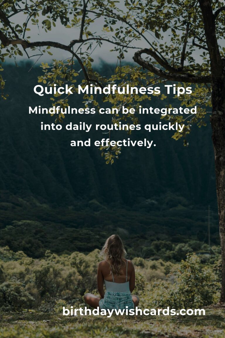 5 Tips for Quick Mindfulness: Enhance Your Well-Being Instantly
