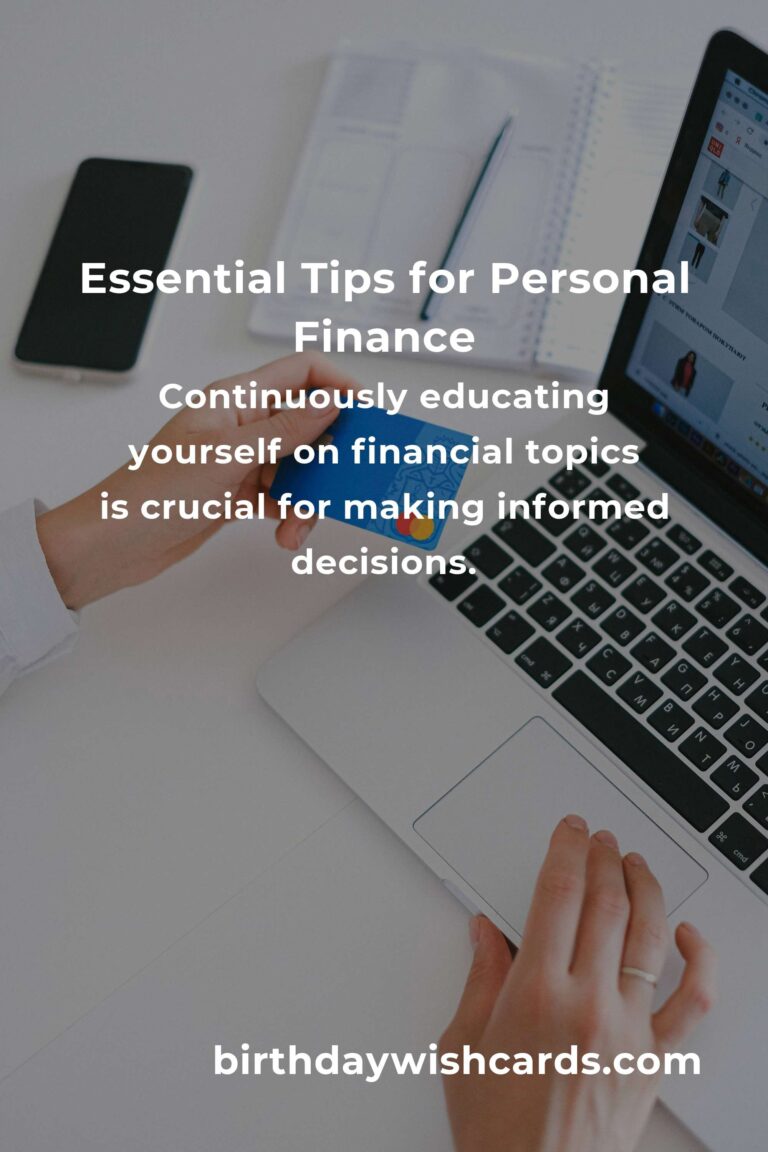 6 Essential Tips for Effective Personal Finance Strategies
