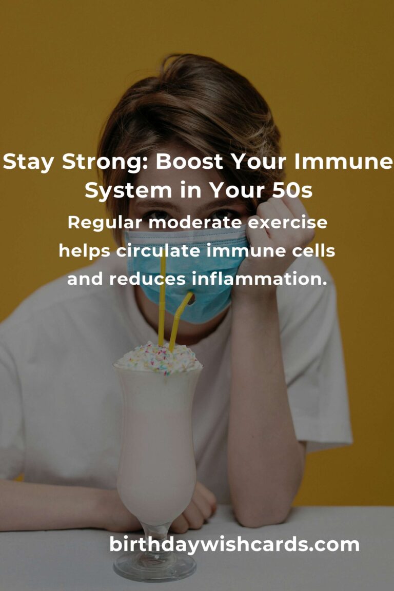 6 Essential Tips for a Stronger Immune System in Your 50s