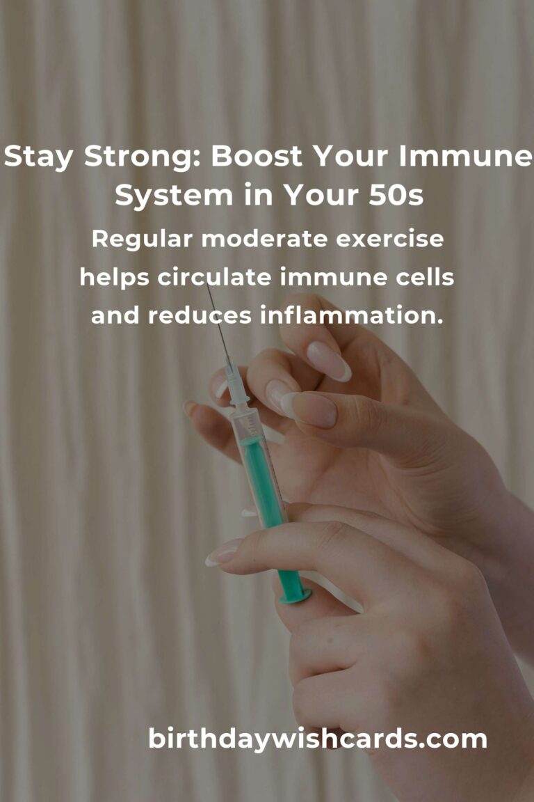 6 Essential Tips for a Stronger Immune System in Your 50s