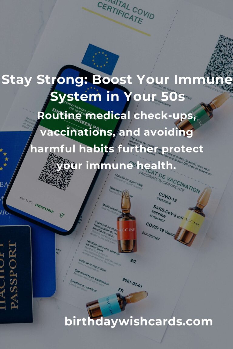6 Essential Tips for a Stronger Immune System in Your 50s