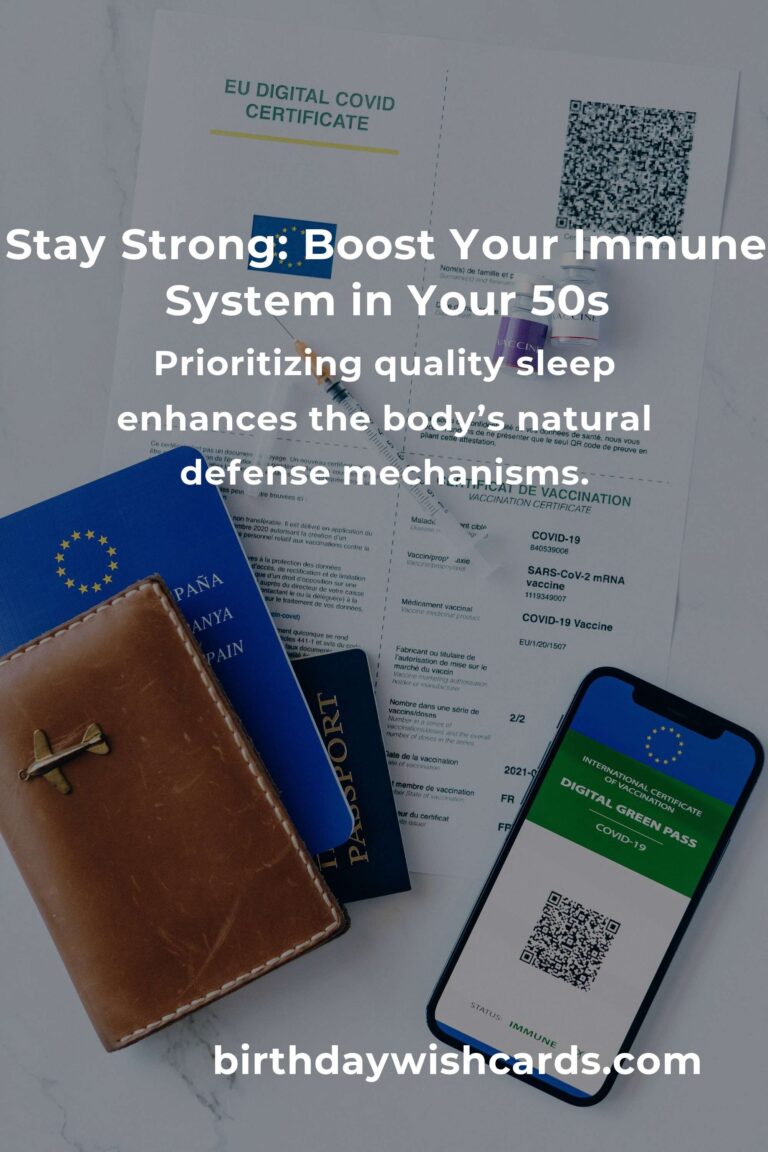 6 Essential Tips for a Stronger Immune System in Your 50s
