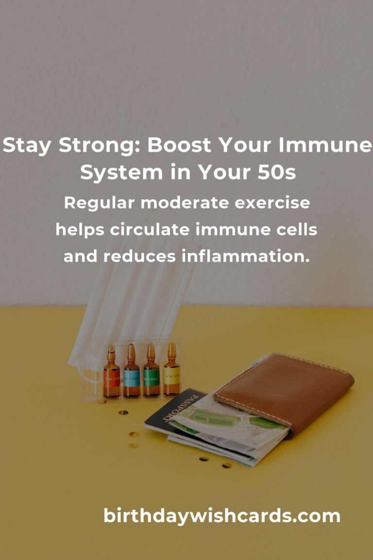 6 Essential Tips for a Stronger Immune System in Your 50s