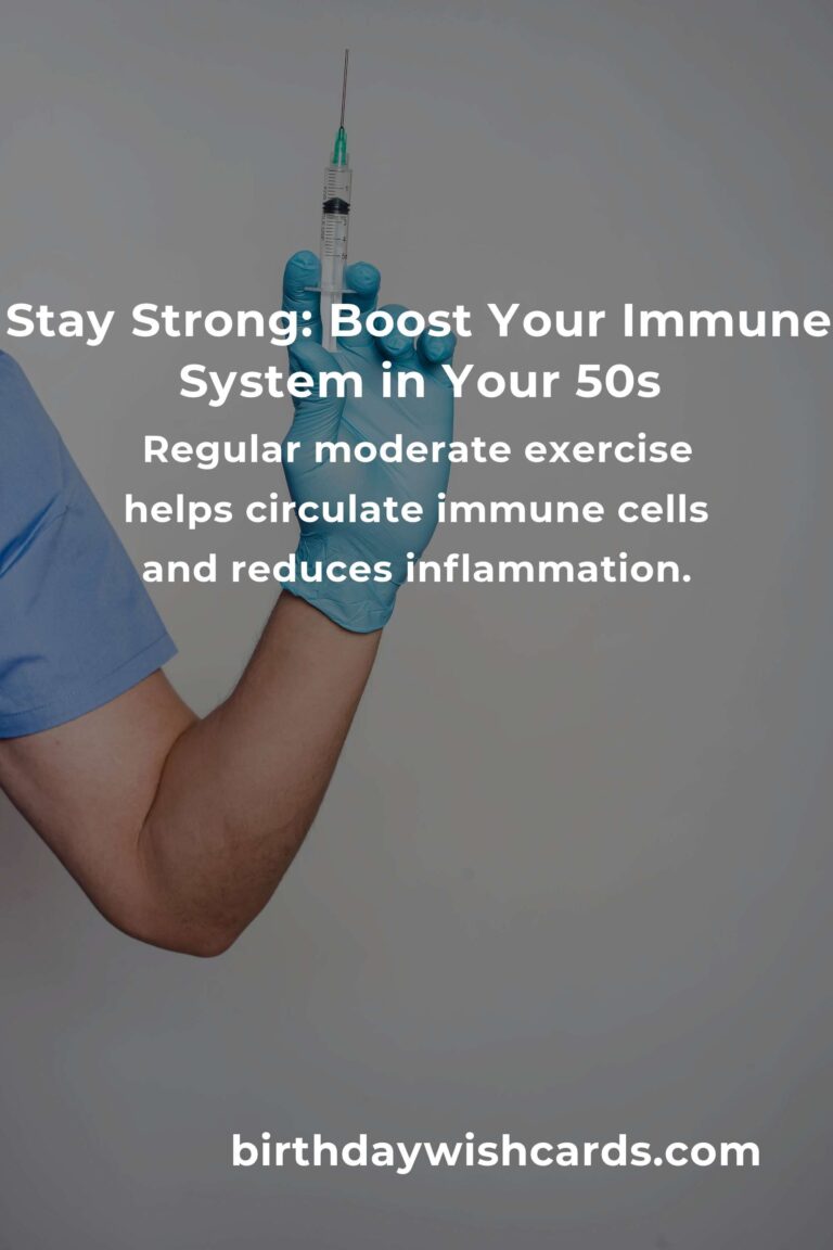 6 Essential Tips for a Stronger Immune System in Your 50s