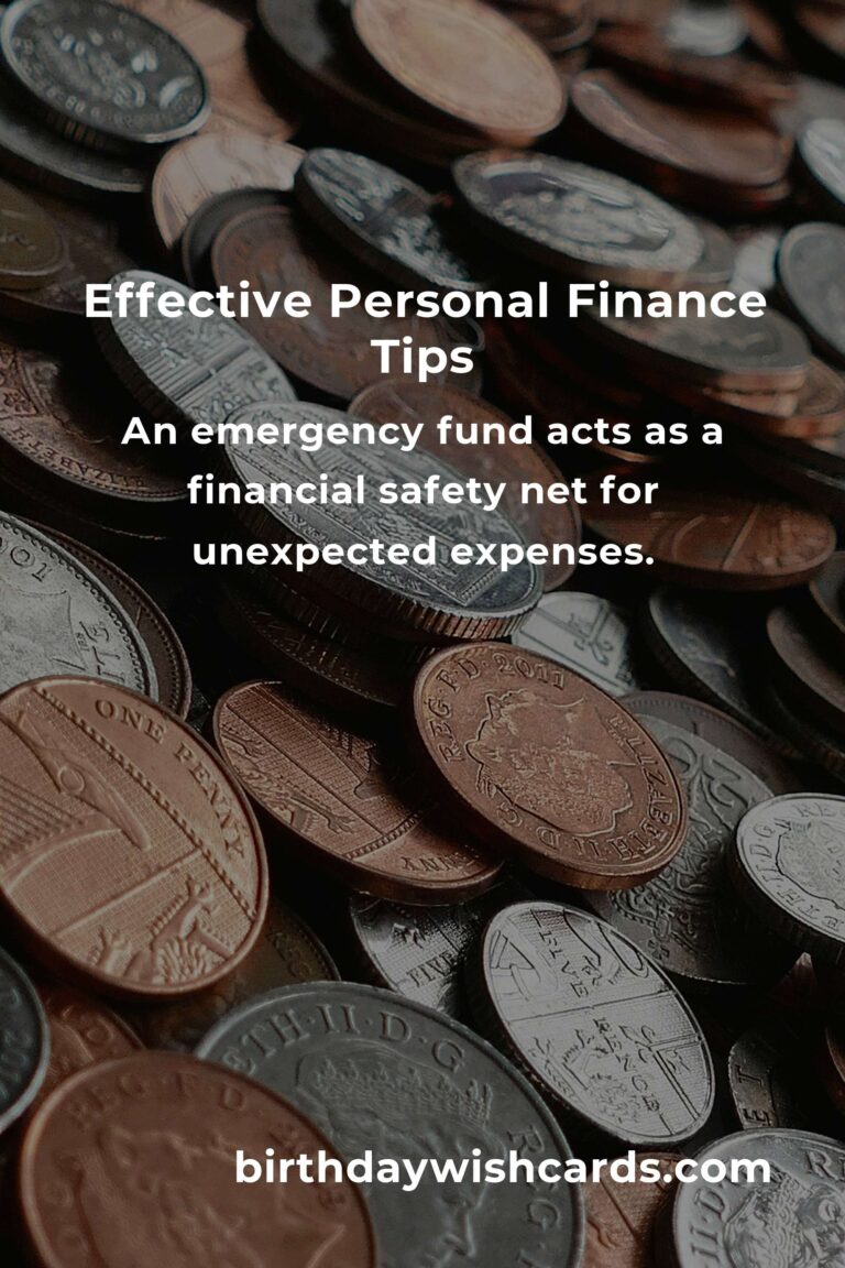 6 Tips for Effective Personal Finance Management