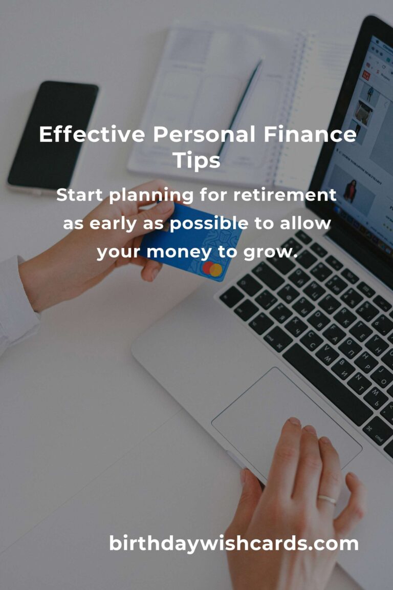 6 Tips for Effective Personal Finance Management