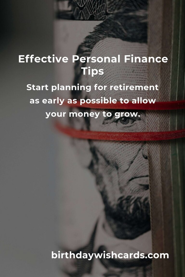 6 Tips for Effective Personal Finance Management