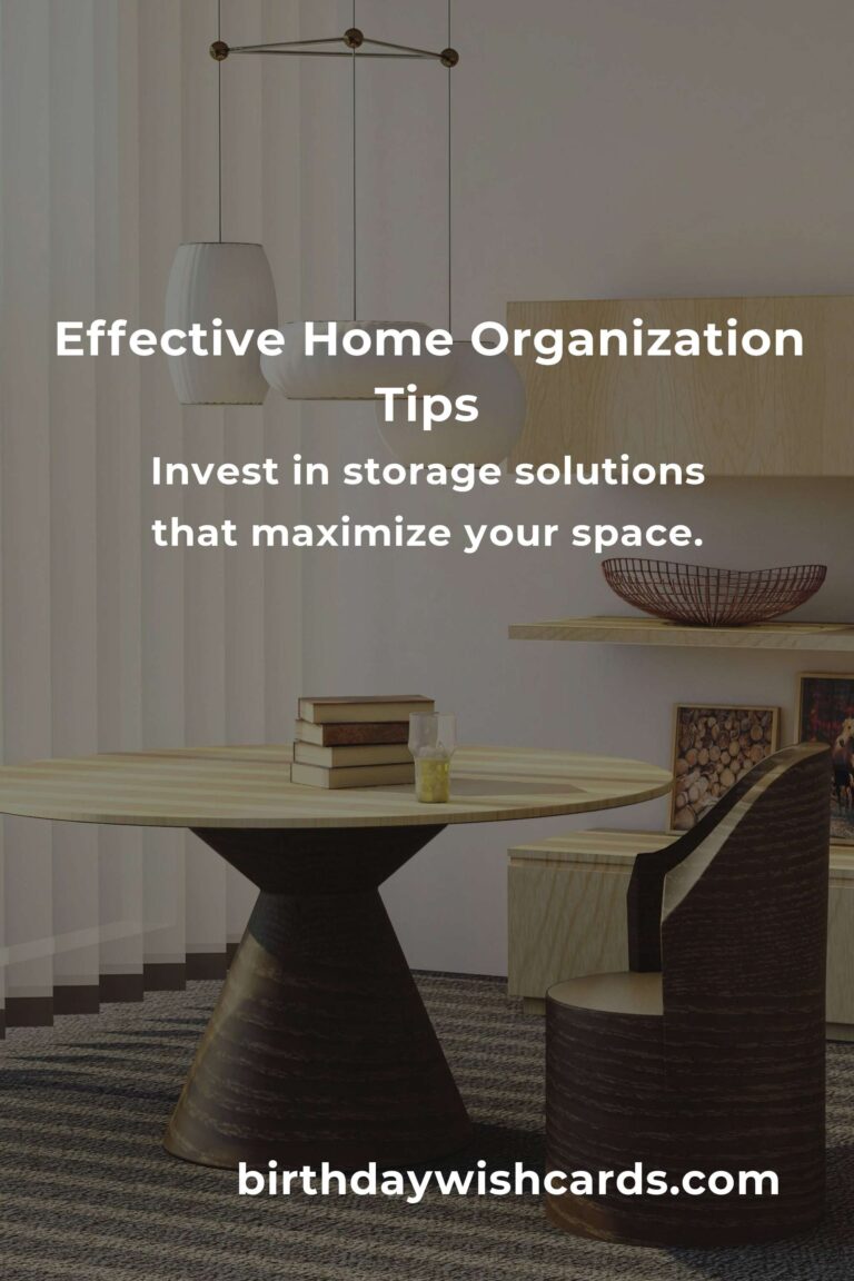 7 Proven Tips for Effective Home Organization