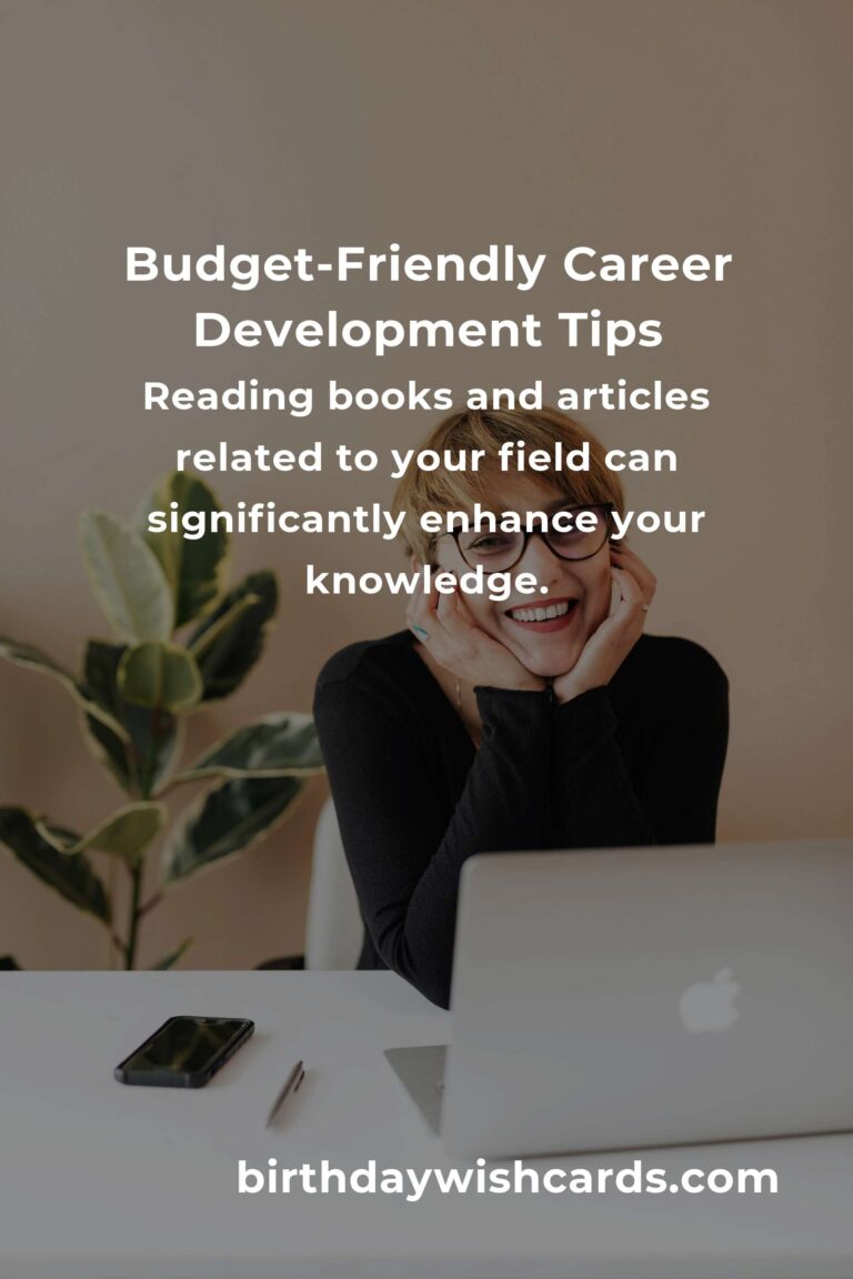 7 Tips for Budget-Friendly Career Development