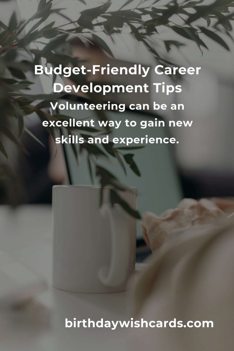 7 Tips for Budget-Friendly Career Development